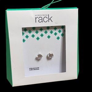 Sterling Silver Cubic zirconia studs